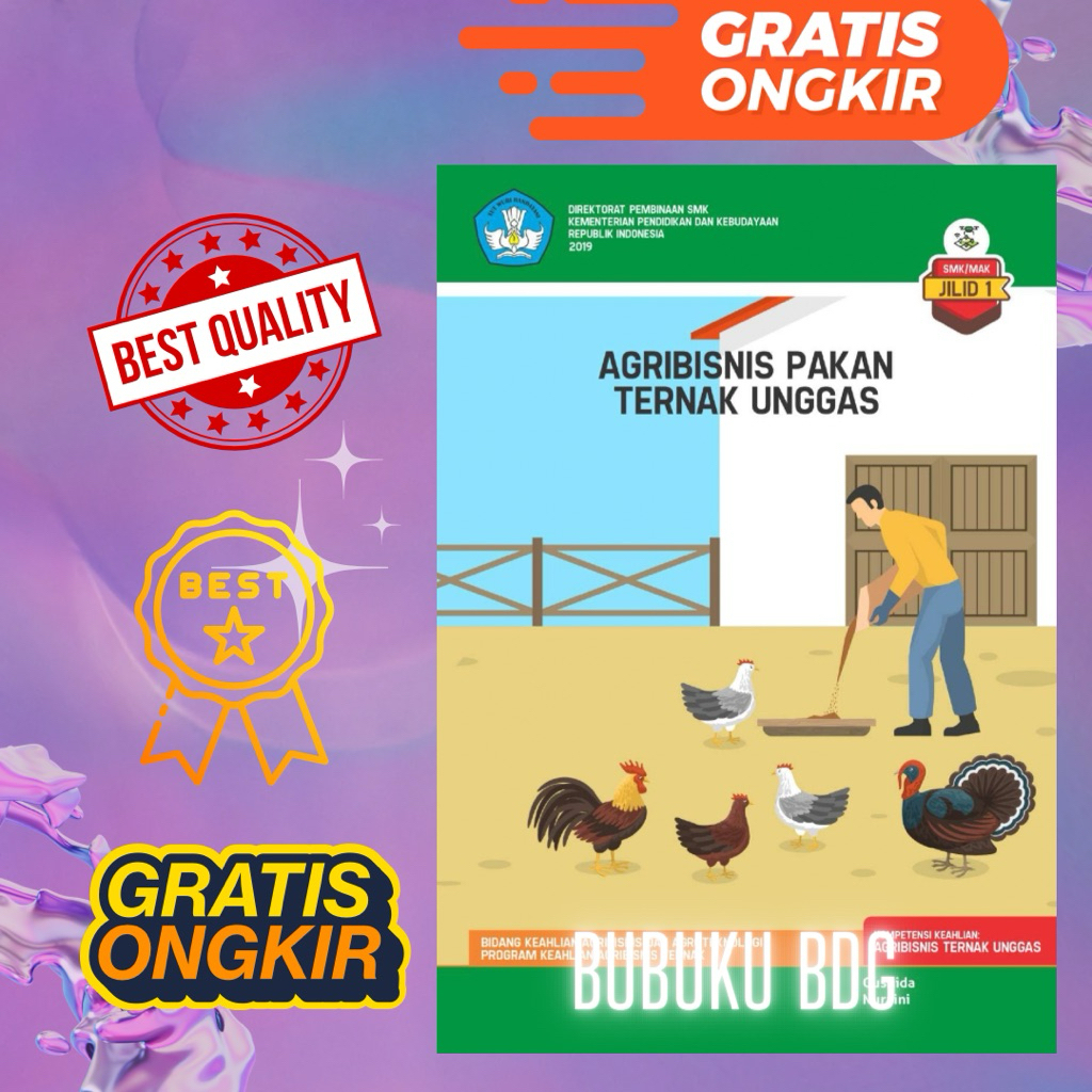 Buku Agribisnis Pakan Ternak Unggas jilid 1 SMA/SMK terlaris