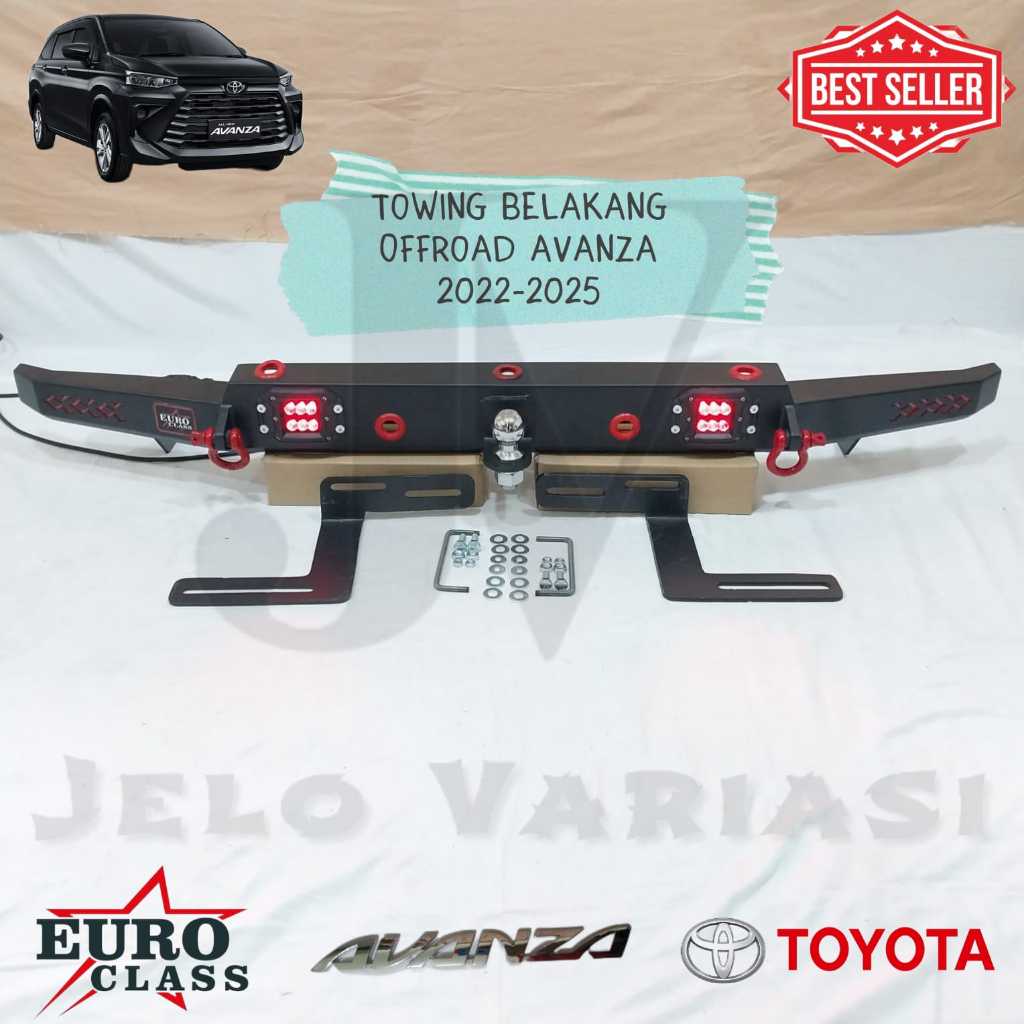 Towing Bumper Belakang Mobil Toyota Avanza 2022-2025 Model Offroad