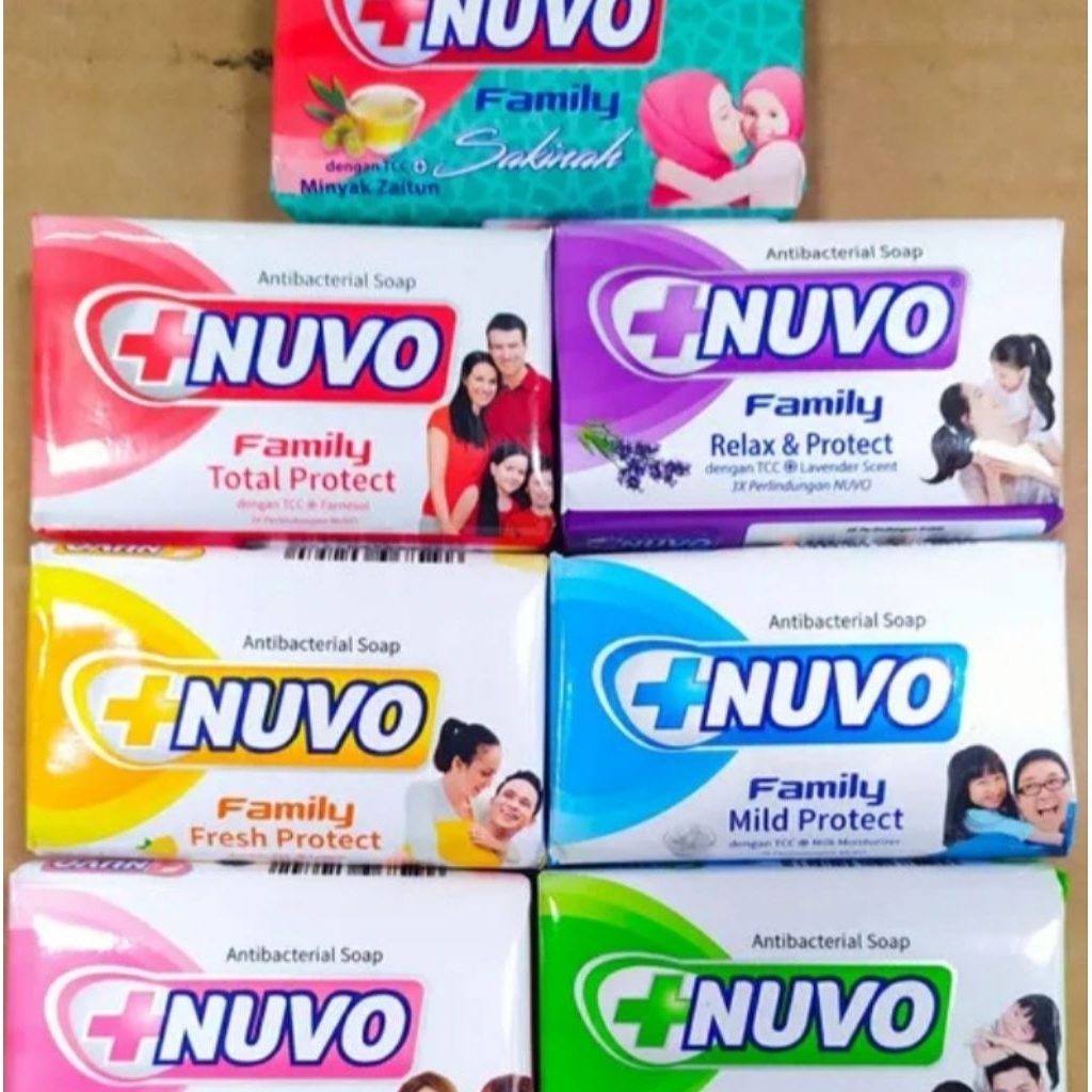 (1Dus Isi 72Pcs) Sabun Mandi NUVO Batang Antibacteri