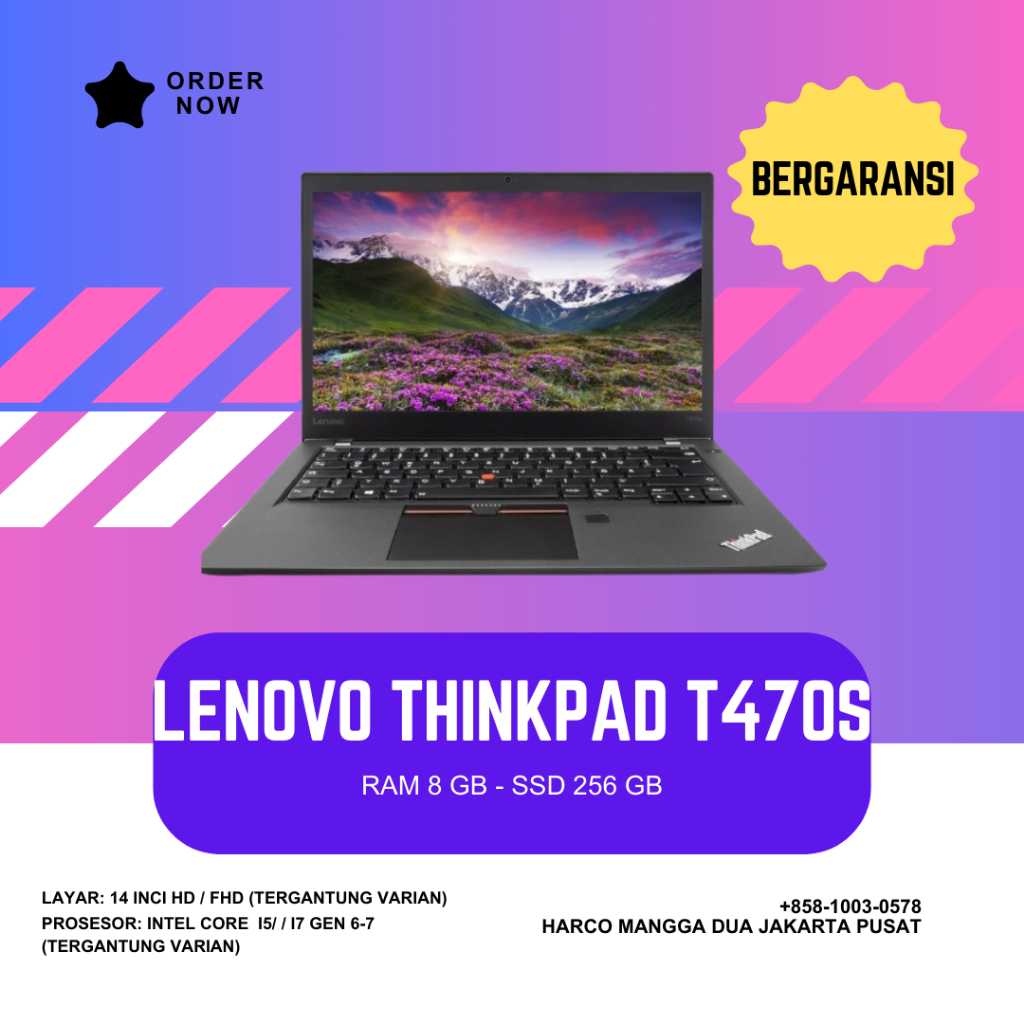 Laptop Lenovo ThinkPad T470s