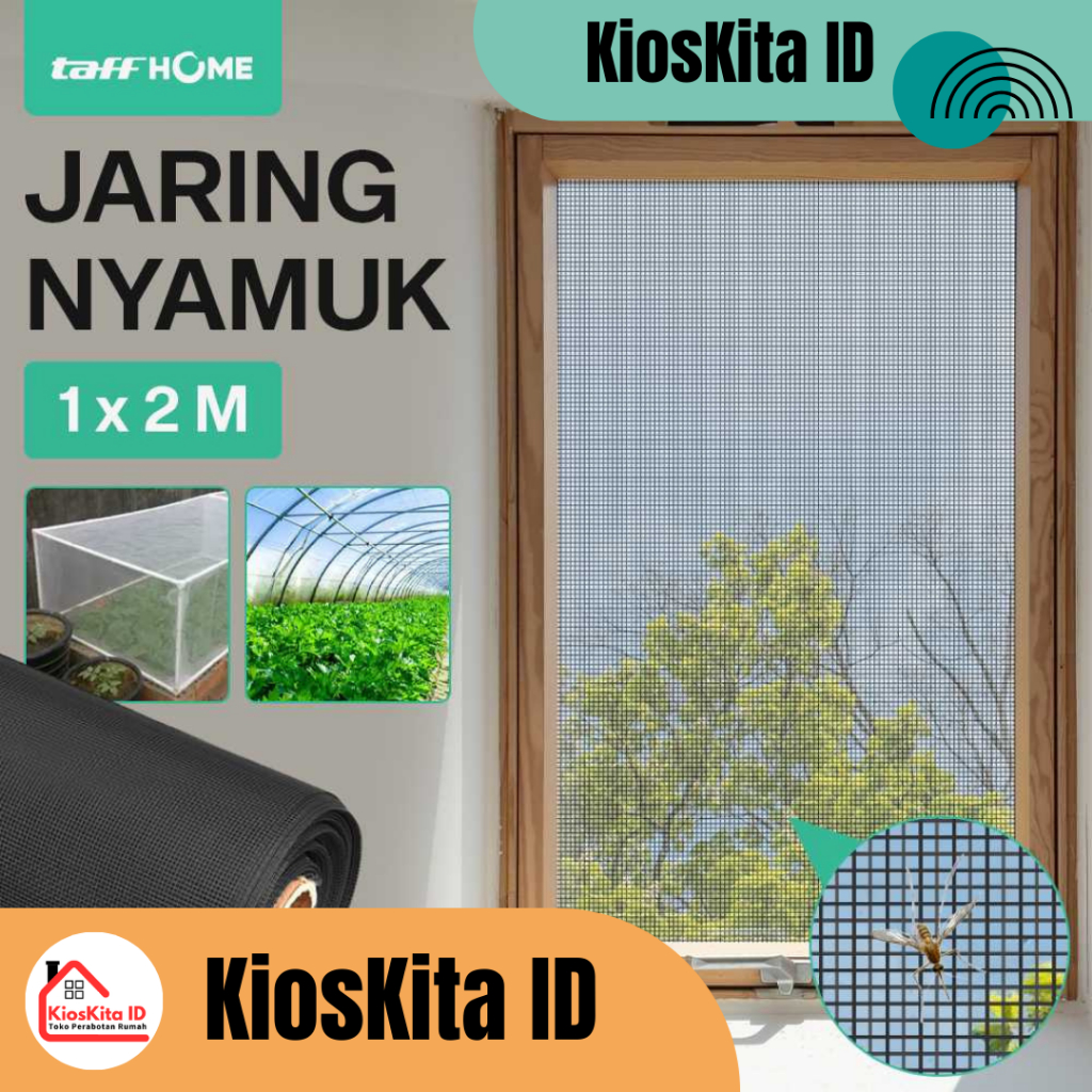 Kasa Nyamuk Jaring Jendela Ventilasi Mosquito Net PP Nano / Kasa Nyamuk Ventilasi