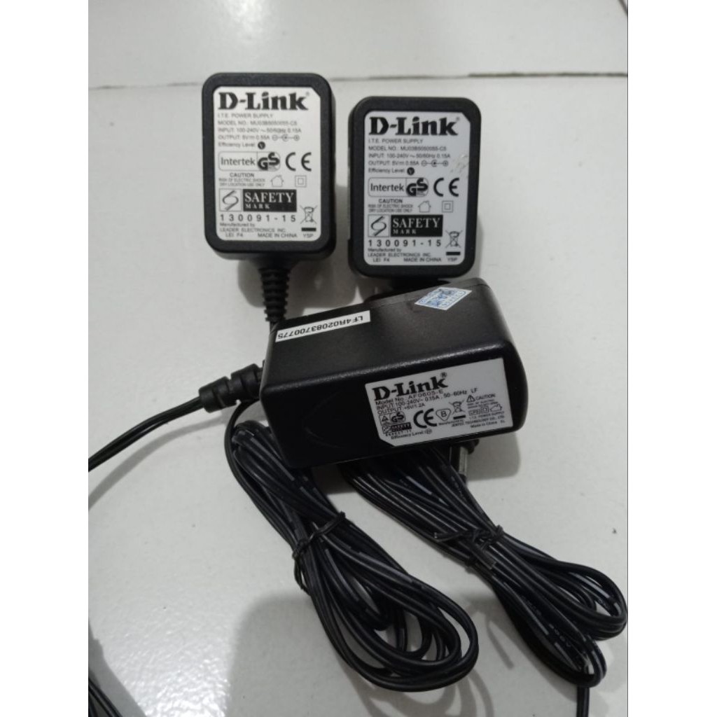Adaptor 5V 1.2A D-Link Original Adaptor Modem Router Wifi D-Link 5V Original