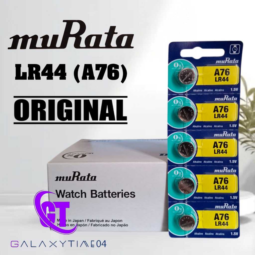 Baterai MURATA LR44 Original 1.5V Batrai LR 44 AG13 A76 LR1154 L1154F Alkaline Battery Kualitas SONY