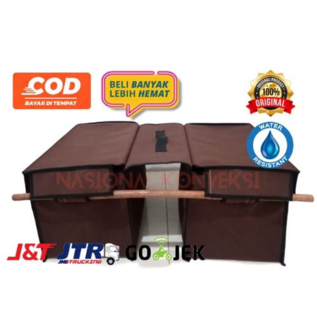 [NASIONAL] Tas Motor Kanvas Terpal 100kg Saddle Bag Tas Obrok Bronjong Tas Barang Samping Bronjong