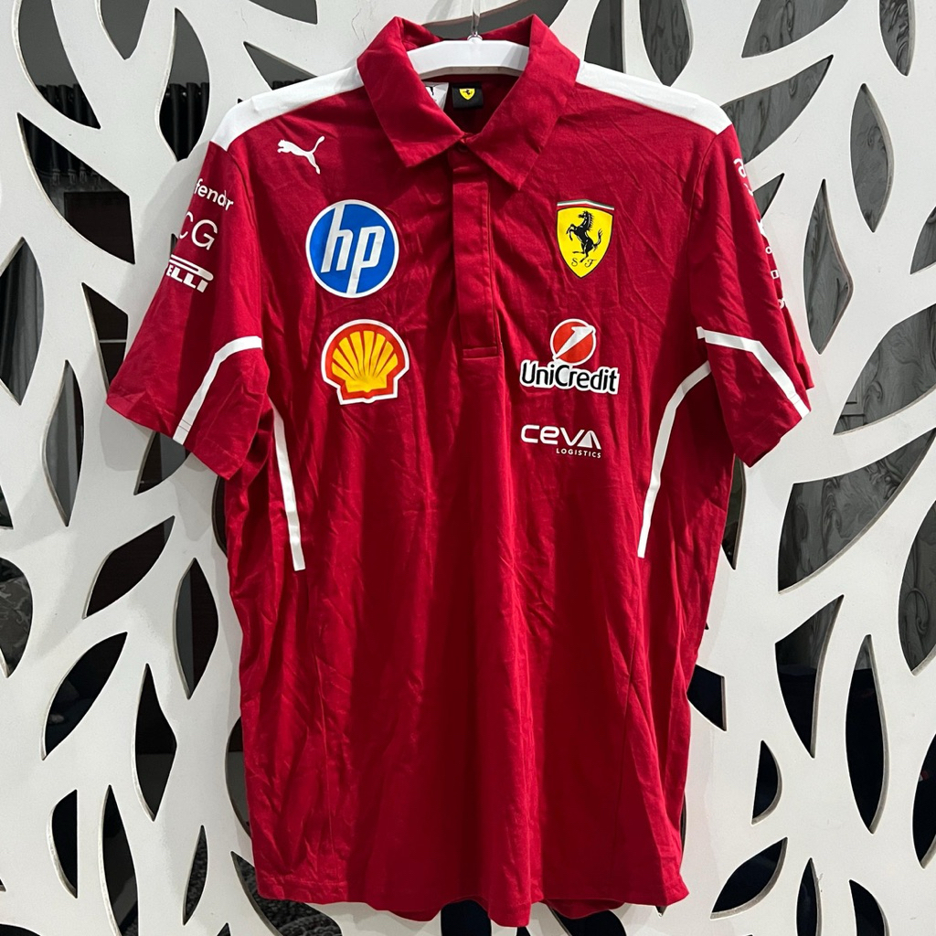 [BNWT/Size M] Baju Kaos Polo Scuderia Ferrari F1 Formula 1 Puma 2025 Team Polo