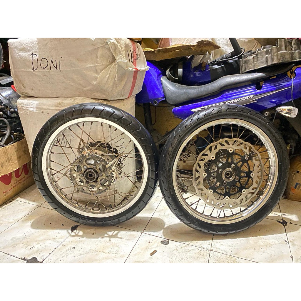 velg set ring comet 17x140 17x160 tromol tiger revo