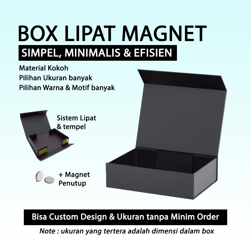 Kardus Box Natal Lipat Magnetik Warna Premium / Kardus Hardbox Lipat Magnet / Box Hardbox Lipat / Bo