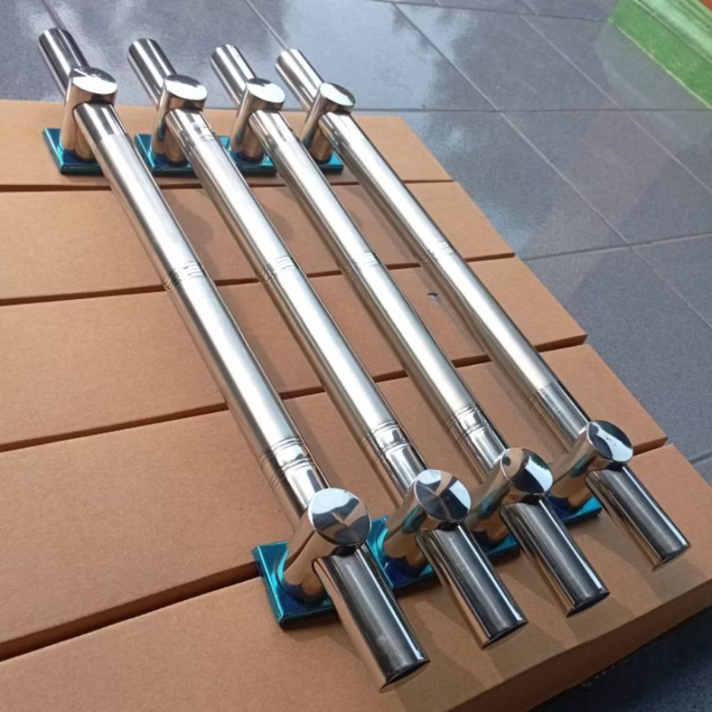 4gagang pintu rumah minimalis Pipa bulat stainless steel