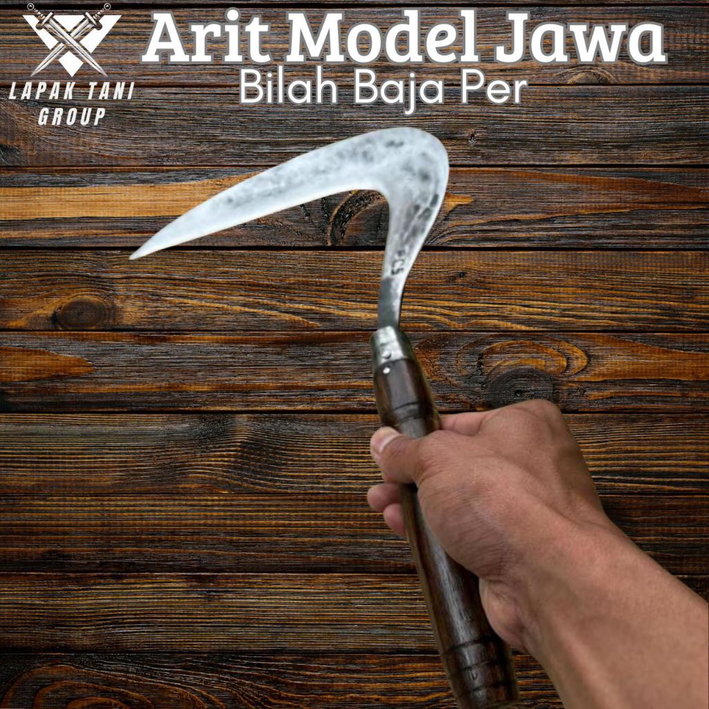 Arit Sabit Model Jawa/Maduraan Gagang Kayu Sonokeling Sudah Di Pin