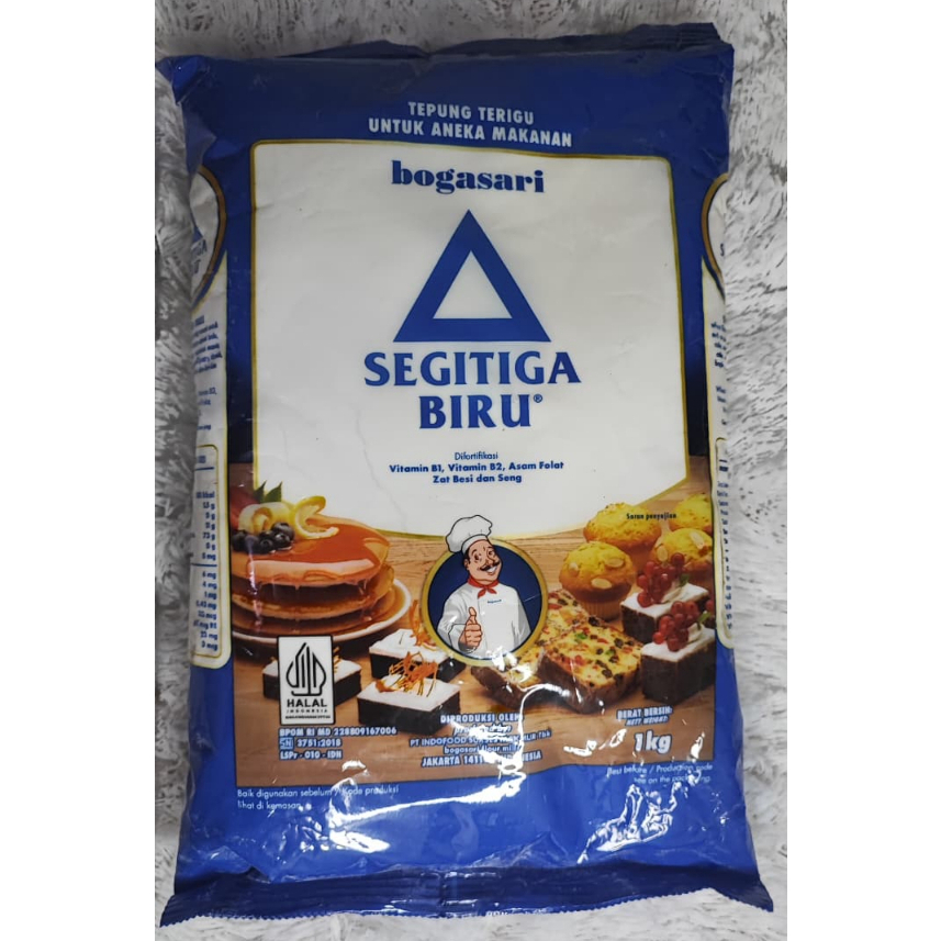 Tepung Terigu Segitiga Biru Premium 1Kg / 1000g