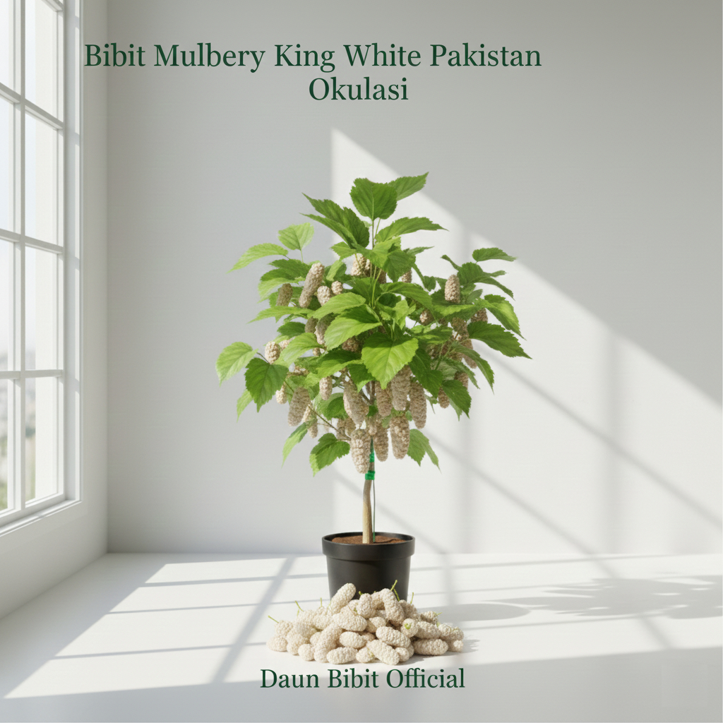 Bibit Mulberry King White Pakistan | Murbei Long Putih Pakistan