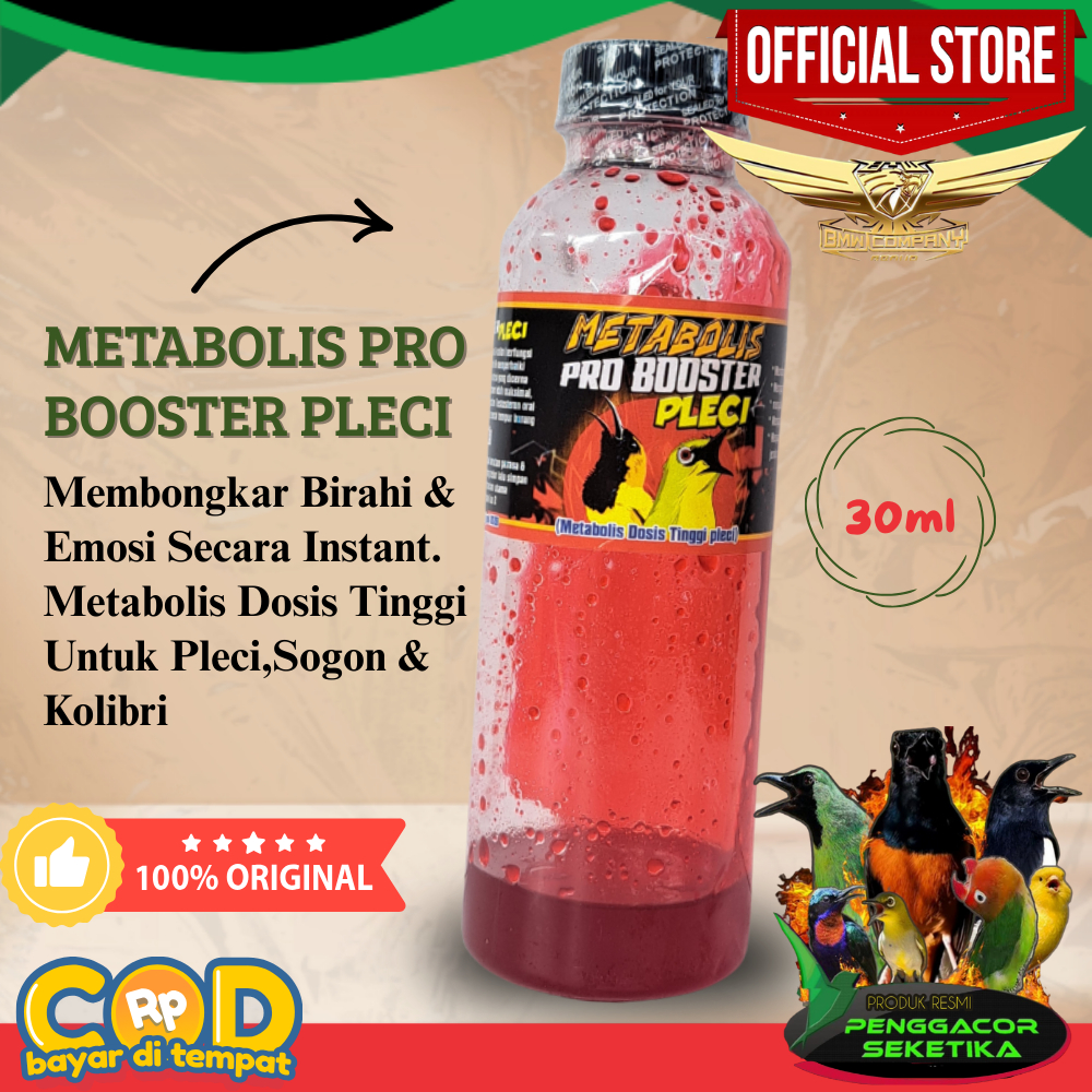 Pro Booster Pleci Juara Metabolis Dosis Tinggi pleci Vitamin Burung Pleci