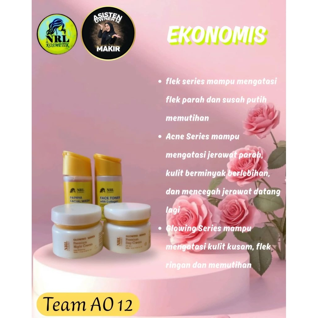 Cream NRL Flek, Glowing dan Acne