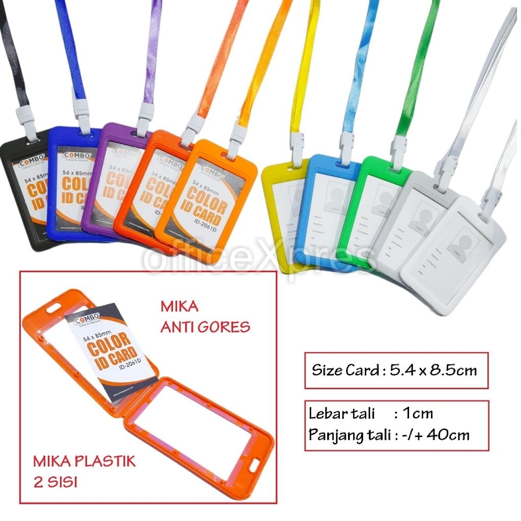 card holder / id card 2 sisi / id card timbal balik