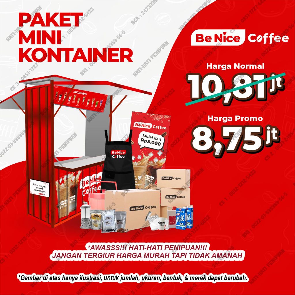 PROMO Paket Usaha Minuman Kopi Terlengkap - Mini Kontainer