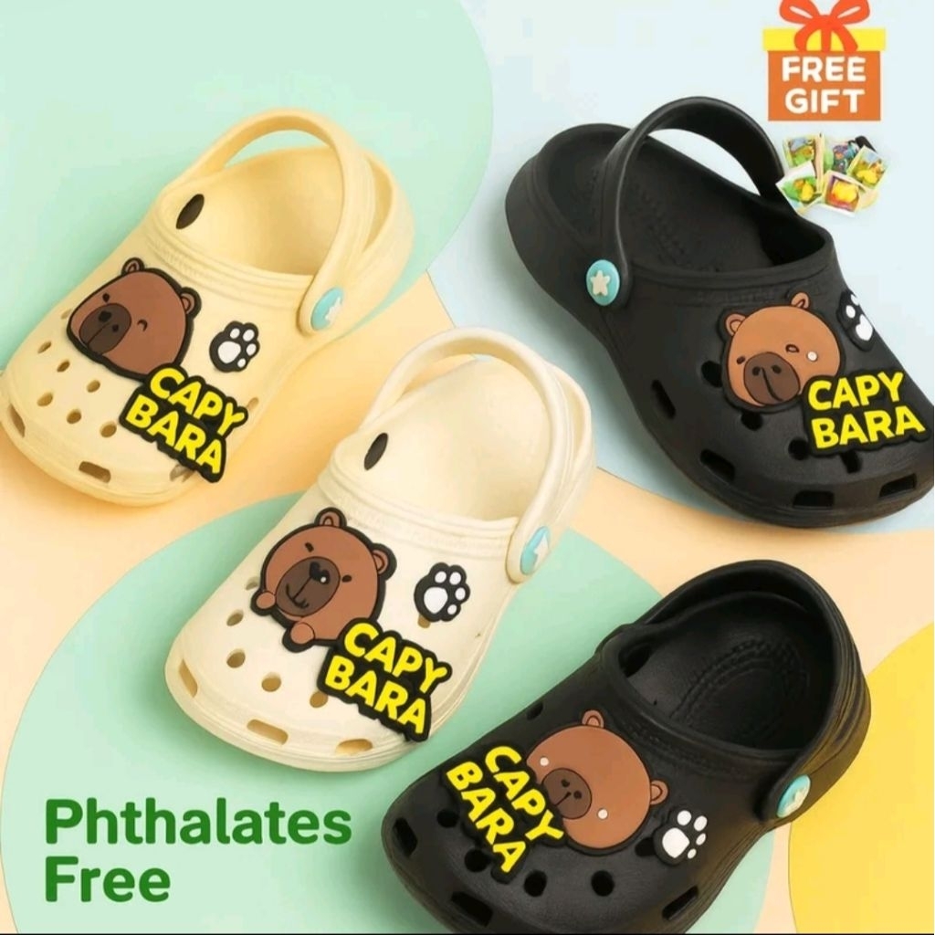 SANDAL ANAK LAKI - LAKI CLOG CAPY BARA | SENDAL SLOP TALI BELAKANG PPRTO