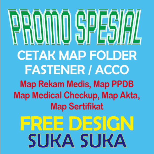 MAP CUSTOM MAP MEDIS MAP RUMAH SAKIT FASTENER / ACCO FREE DESAIN SUKA SUKA