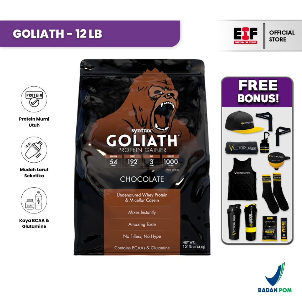 SYNTRAX Goliath Protein Gainer 12lbs Whey Protein
