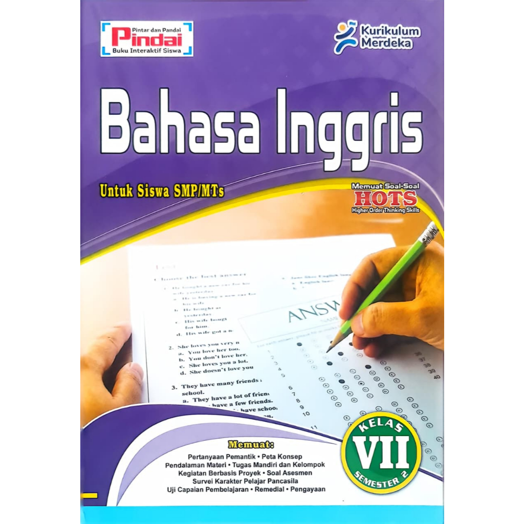 Buku LKS Bahasa Inggris kurikulum Merdeka Kelas 7 SMP/MTs Semester 2