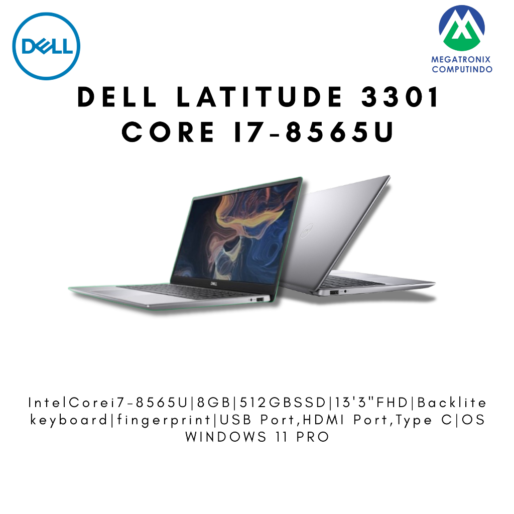 DELL LATITUDE 3301 I7-8565U 8GB 512GB 14"FHD W11