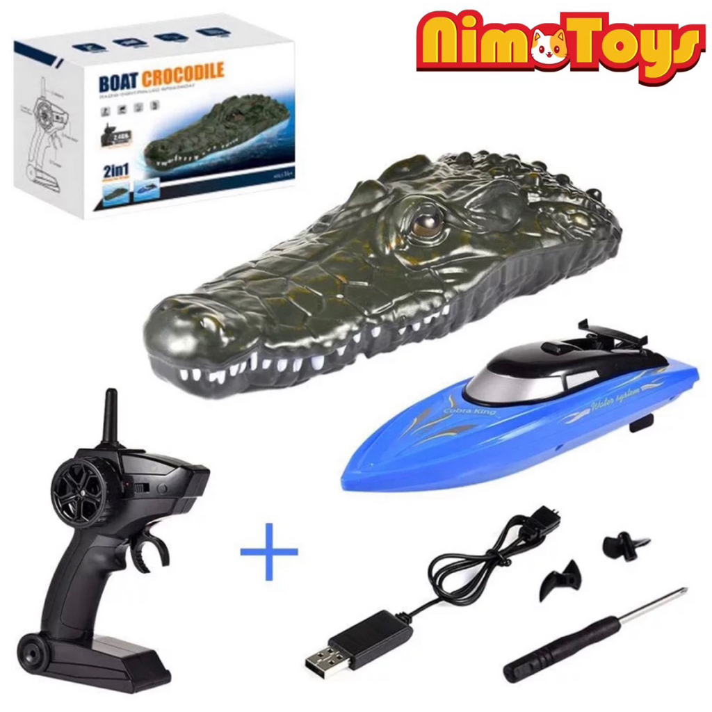 Mainan RC Remote Control Kapal Buaya