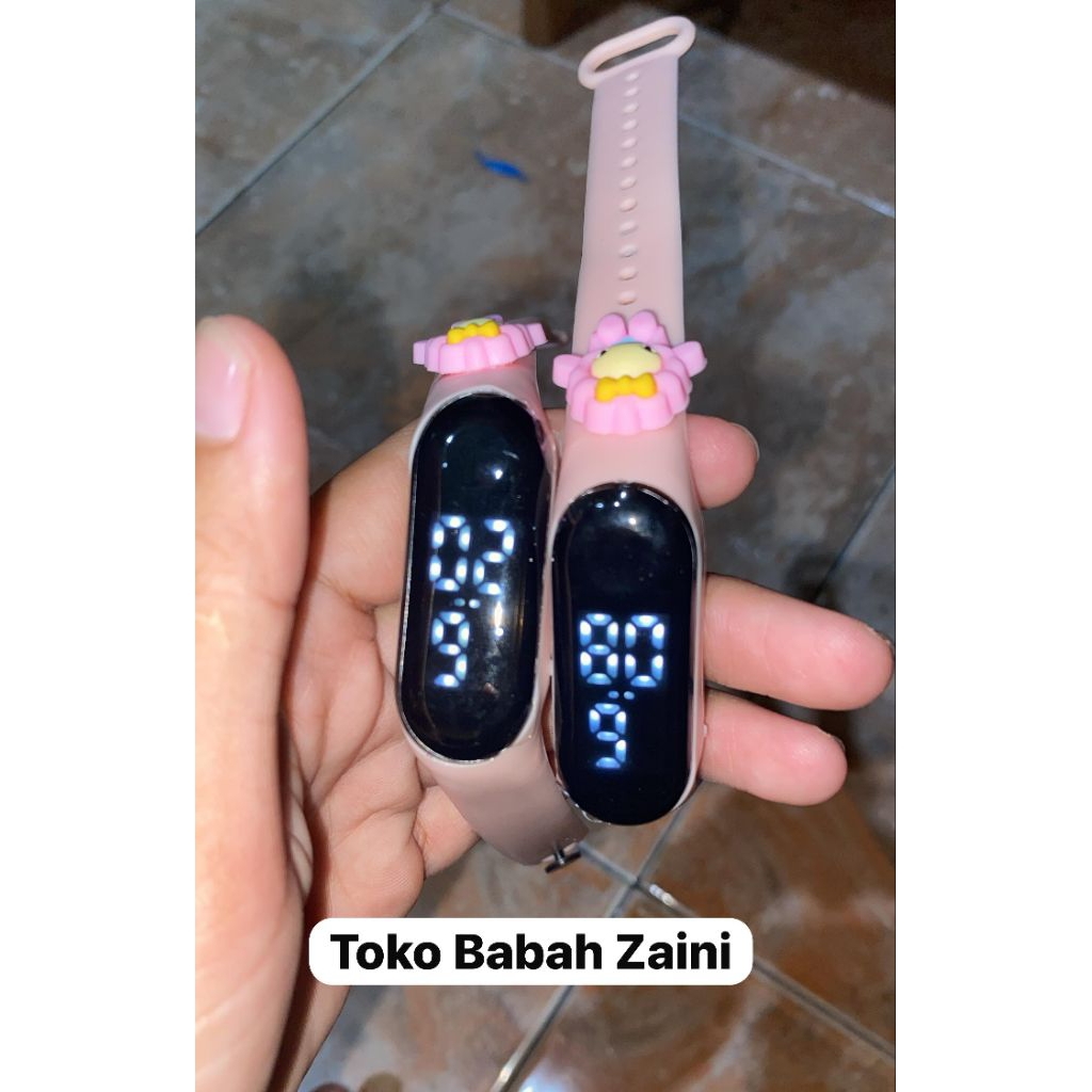 Jam Tangan Digital Elektronik Tahan Air Led Rubber IP67