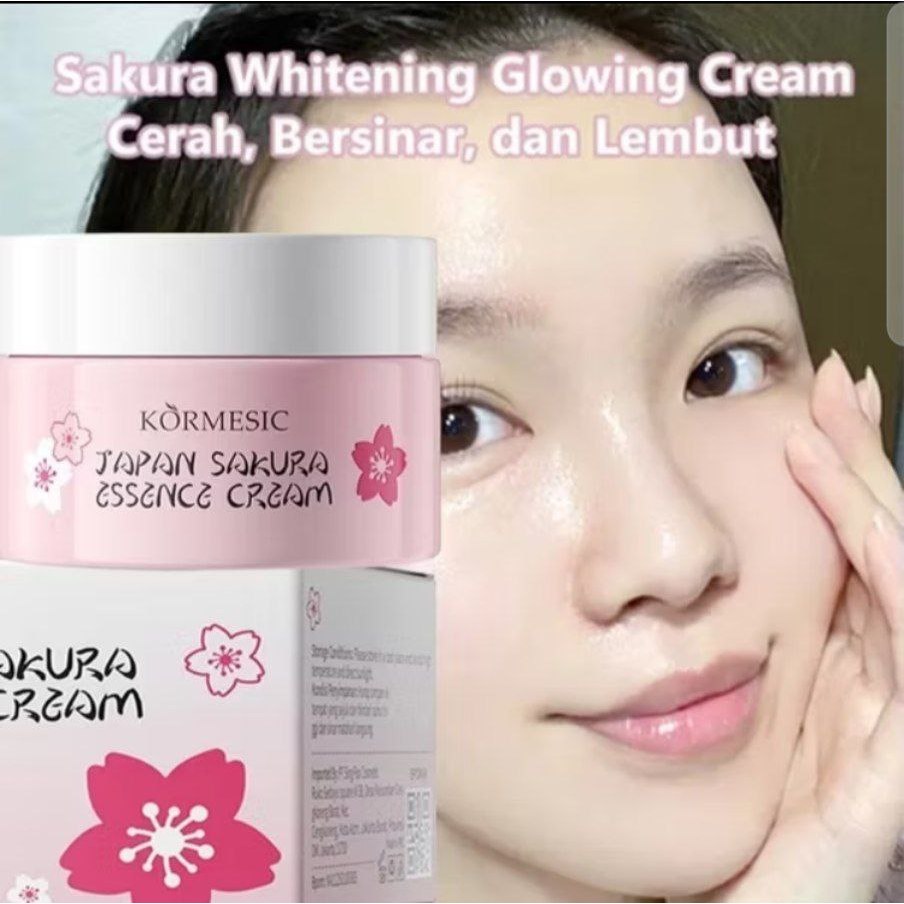 JAPAN SAKURA ESSENCE CREAM BPOM MERAWAT KULIT KUSAM DAN KERING IP