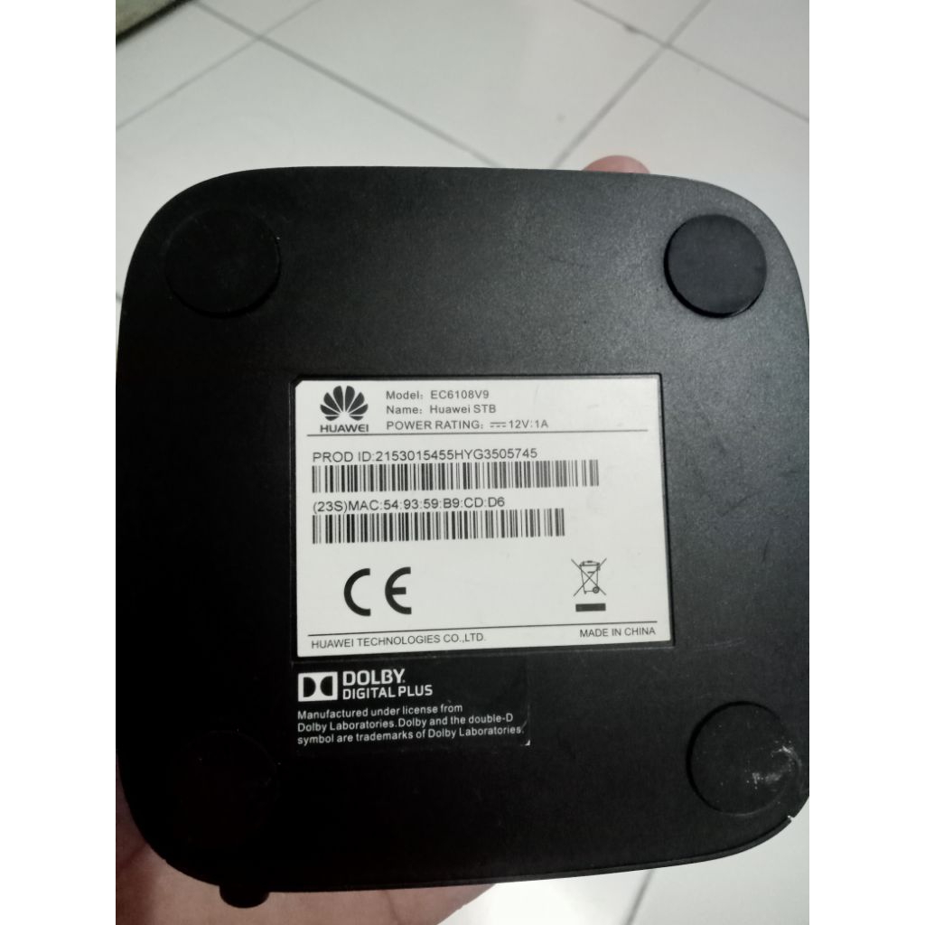 STB Huawei EC6108v9