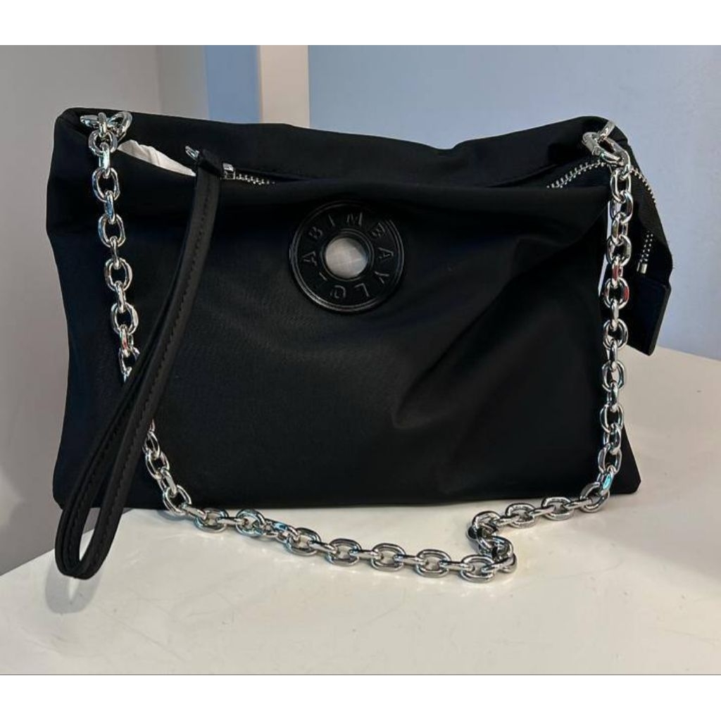 bimba nylon hobo shoulder bag