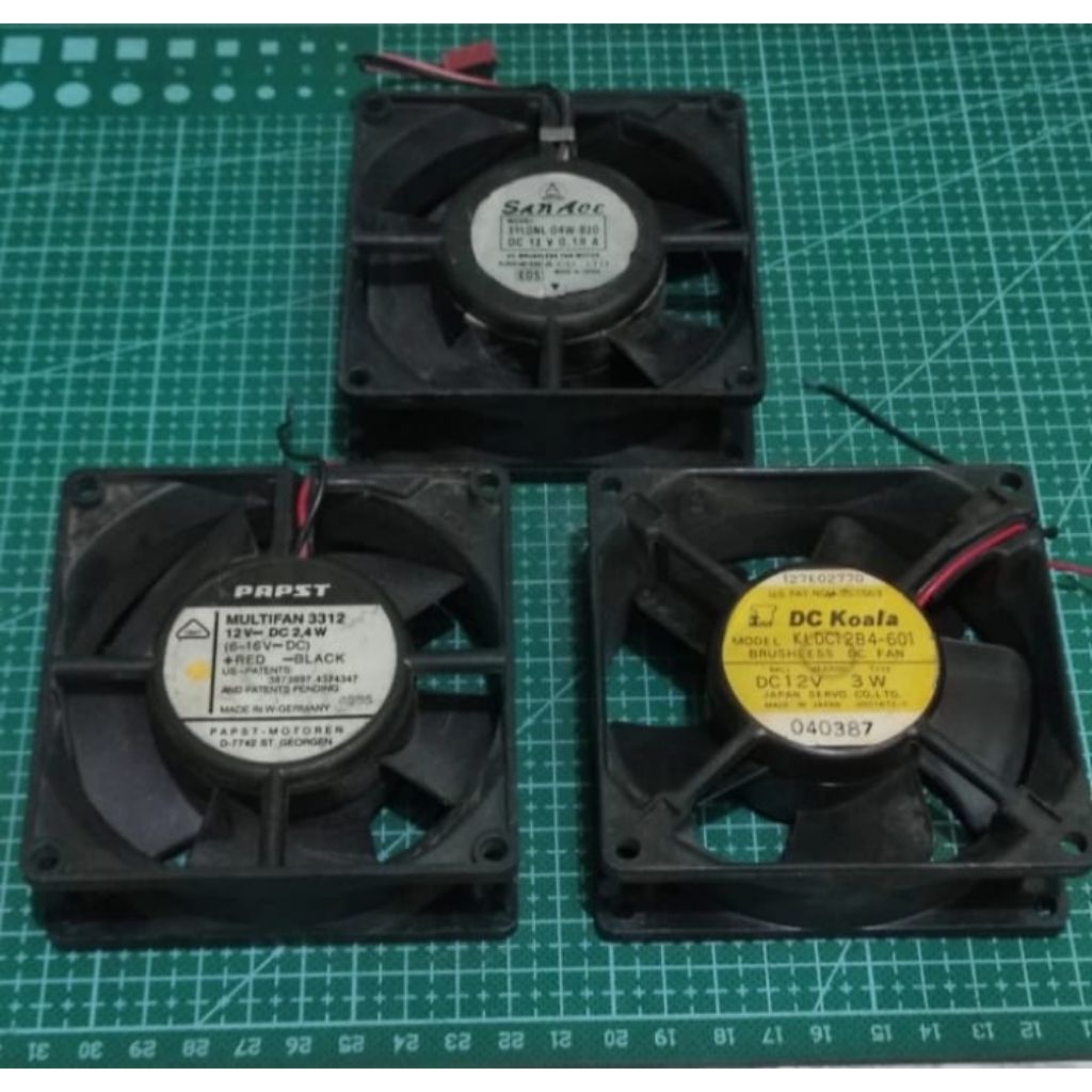 Fan DC Ball Bearing Build Up Original Fan 12v DC 9cm Terjangkau Mantap