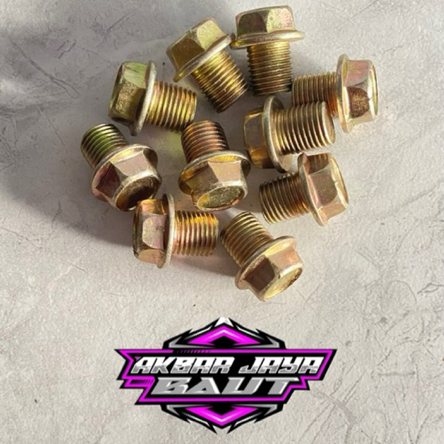 Baut Lubang Tap Oli M16/ Baut Tap Oli 22 Oversize Drat 1,5 Universal