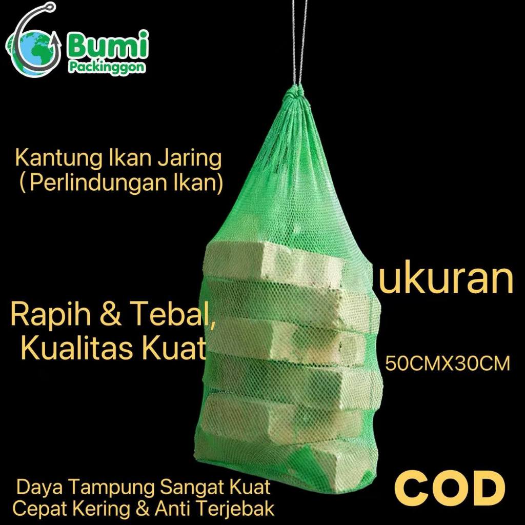 Tas Ikan Mini Portabel Model Baru Jala Penampungan Ikan Sederhana Tahan Lama Jaring Padat untuk Memb