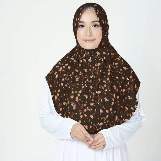 ELZATTA HIJAB SAHARA RATIA/BERGO MOTIF BUNGA/BERGO SERUT BELAKANG/JILBAB TERBARU DAN KEKINIAN