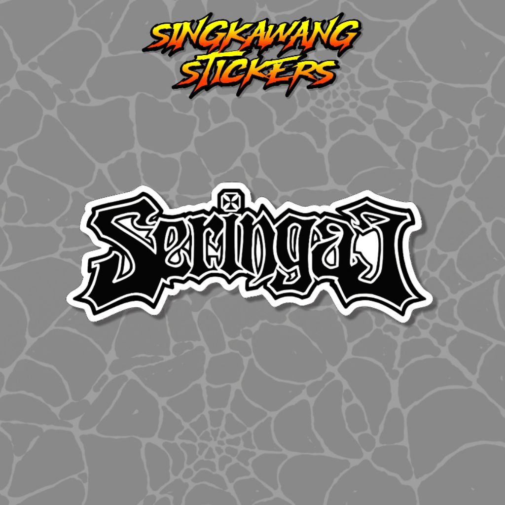 SERINGAI STIKER BAND SKENA METAL STICKER GITAR LAPTOP HELM HP DLL