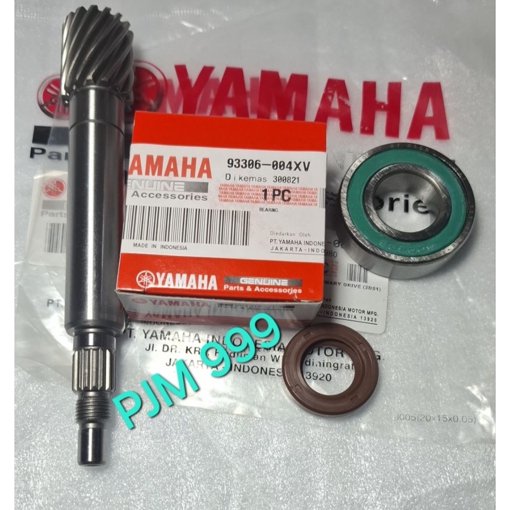 PAKET 3 MACAM AS PULLY BEARING PULLY SEAL AS PULLY MIO SPORTY MIO SMILE MIO SUOL  SET 3 PC ORIGINAL