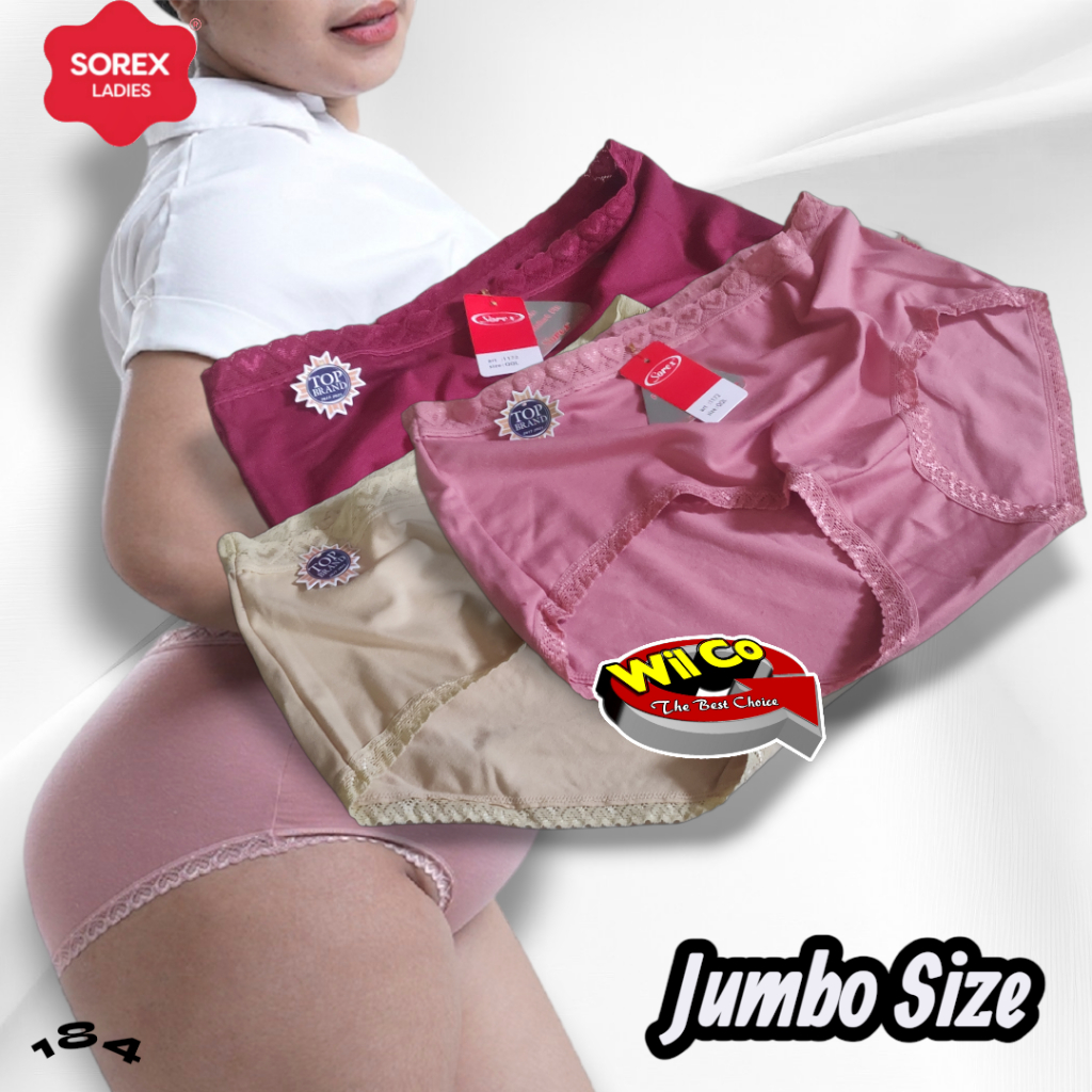 K184 (1-3 Pcs) Sorex Celana Dalam Wanita Jumbo, Cd Sorex Jumbo Size EQL QQL QXL