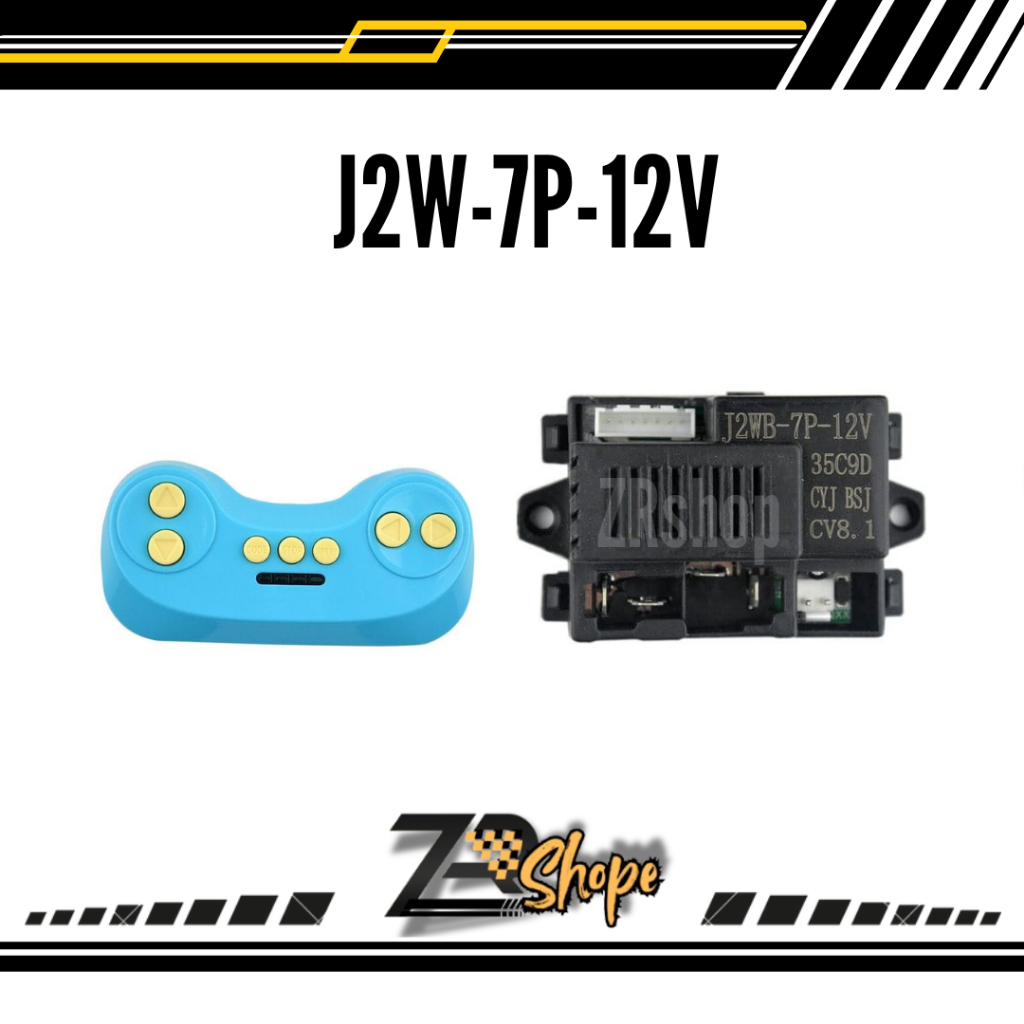 ZRShope ll Remot Receiver J2W-7P-12V Volt Receiver Mobil Mainan Aki Anak