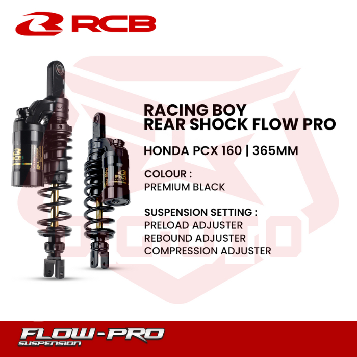 Shock Tabung Shockbreaker RCB Flow Pro PCX160 160 365mm