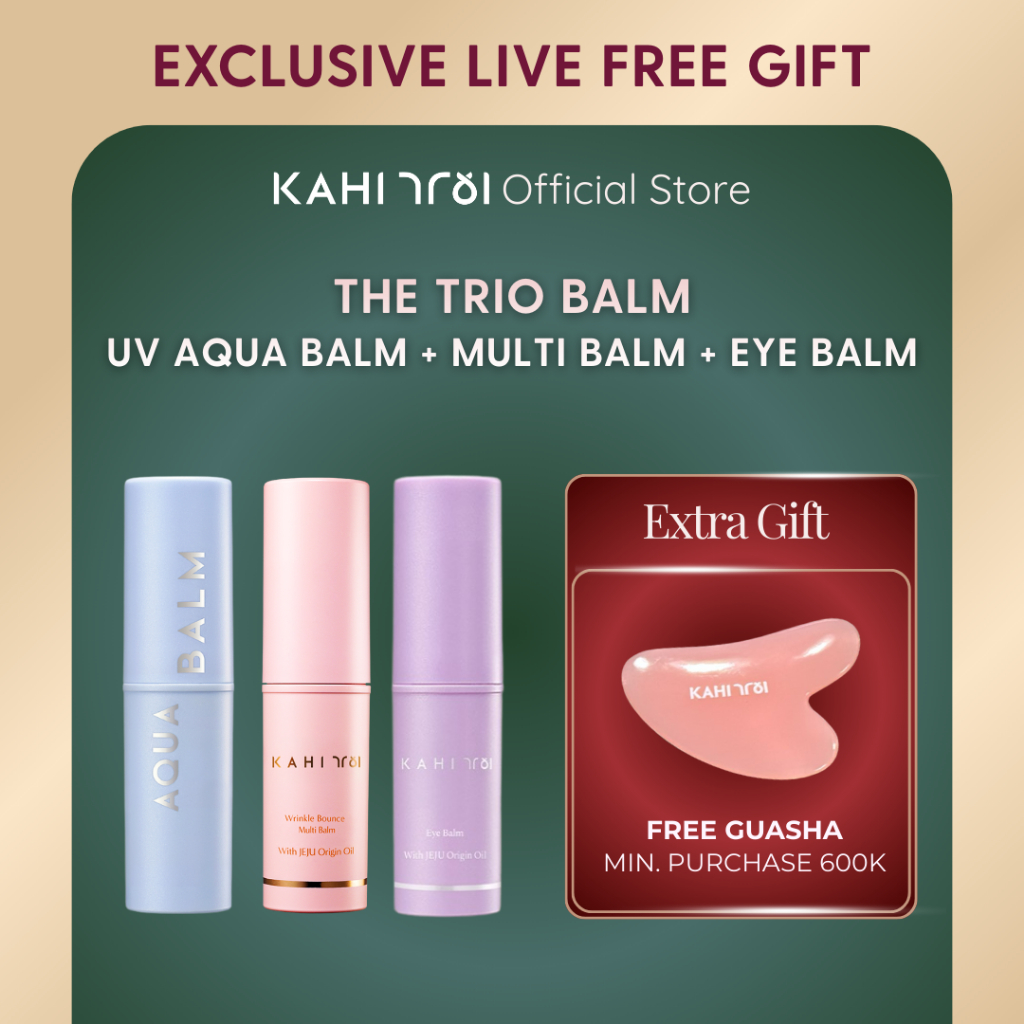 [Exclusive Live Product] KAHI Balm Trio - KAHI Multi Blam x KAHI UV Aqua Balm x KAHI Eye Balm