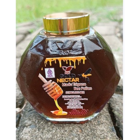 Gold Nectar SSN 500gr / Madu Trigona Bee Pollen Stingless Bee 100% Murni Alami