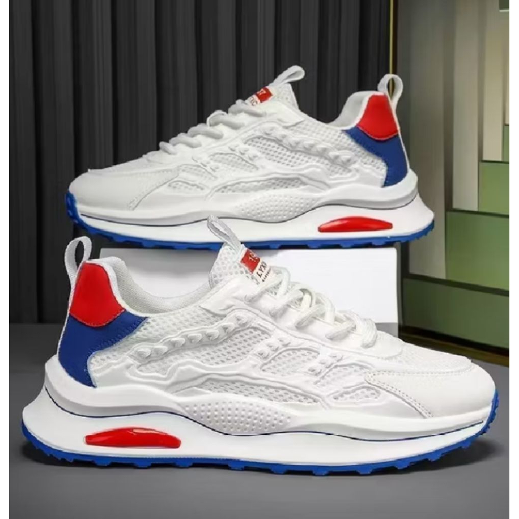 Sepatu Sports Pria Terbaru Anti-Slip, Nyaman Shoes Sport Running Pria Wanita Trendi Shoes Kasual Spo