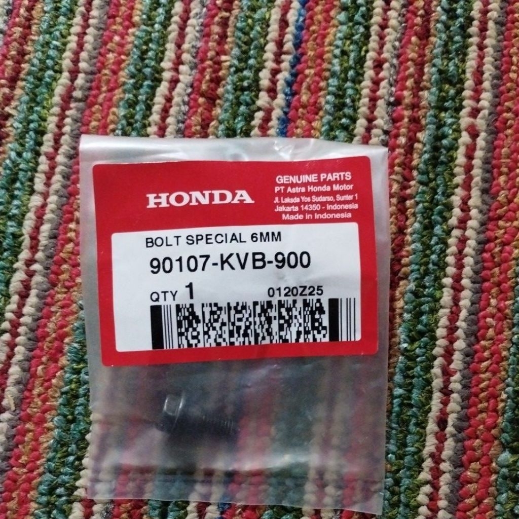 90107-KVB-900 Baut, Bolt Spesial 6mm Honda