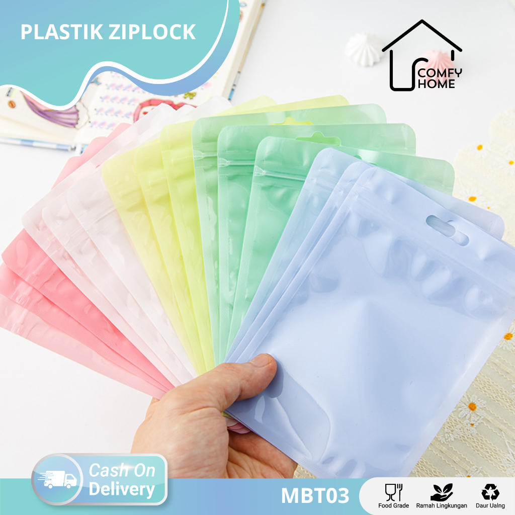 Plastik Ziplock Warna Pastel / Plastik Ziplock Warna Pastel / Plastik Ziplock Hologram / Plastik Zip