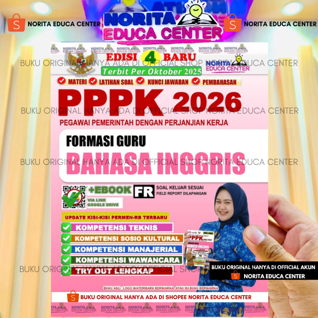 BUKU PPPK FORMASI GURU BAHASA INGGRIS NORITA EDUCA CENTER