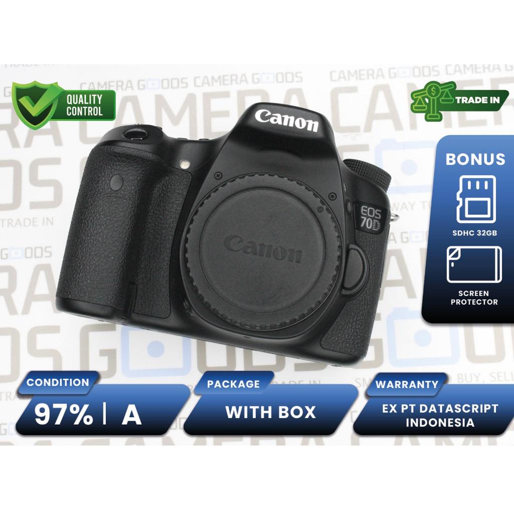 Kamera Canon EOS 70D Body Only DSLR APSC Camera Second Bekas Grade A / Canon 70 D - CS250074