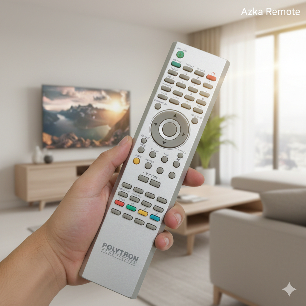 REMOTE REMOT DVD HOME THEATER POLYTRON ICB PANJANG ORIGINAL ASLI