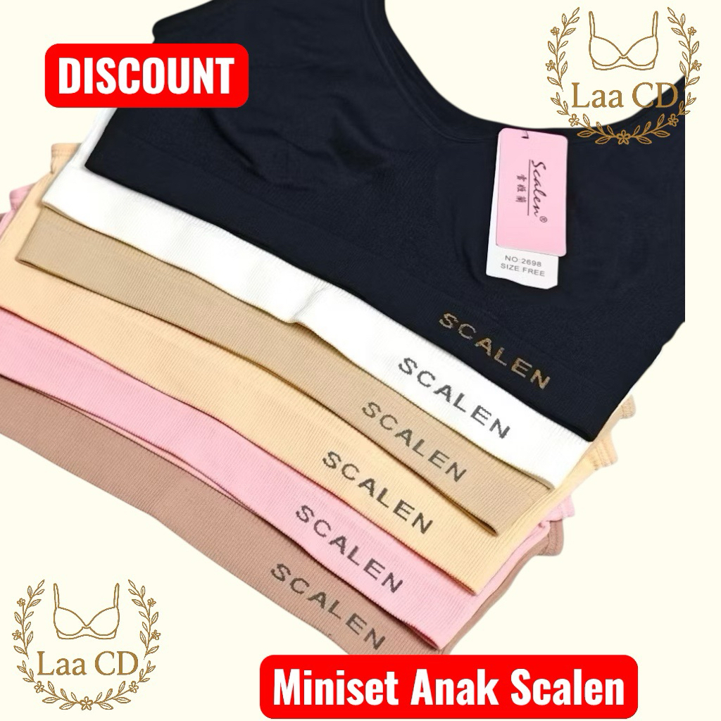 Miniset Scalen anak perempuan anak / Miniset Scalen anak sekolah / Miniset bahan rajut scalen