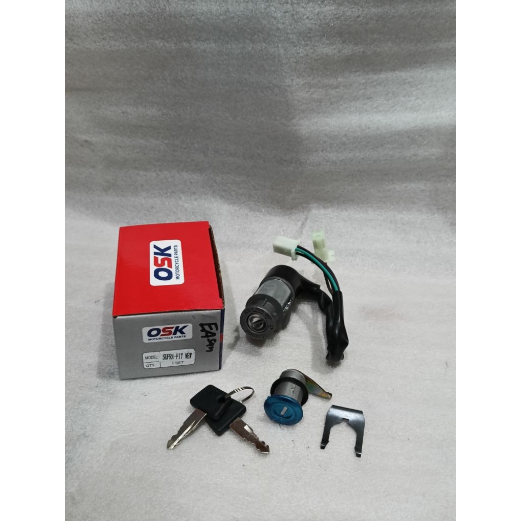 [1 SET] KUNCI KONTAK SUPRA FIT NEW OSK SET KUNCI JOK KONTAK ASSY FIT NEW PLUS KUNCI JOK KONTAK SET F