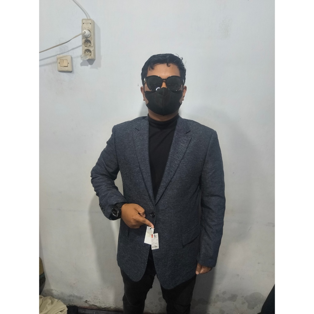 Jas Motif Abstrak Pria trugen 04 size L | Blazer Motif Abstrak Pria | Jas Blazer Branded | Jas Nikah