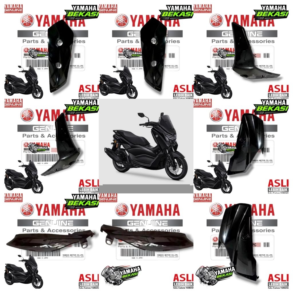 COVER BODY HALUS NMAX NEO NMAX TURBO NMAX TECH HITAM GLOSY METALIK FULL SET ORIGINAL